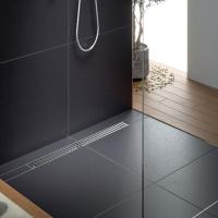 Душевой лоток TIMO Drain System 800 с вставкой "lines", Хром