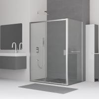 Душевой уголок RGW CL-48-1 (CL-14+Z-060-1) прямоугольный  140* 90*185 320948149-011 профиль Хром стекло Прозрачное 5 мм RGW