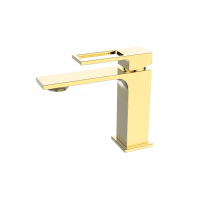 LUCE Смеситель для раковины с донным клапаном, золото LUC-LVM-ORO BelBagno