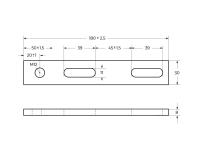 Комплект кронштейнов для крепления ног, 1700 мм  BB06-SUP BelBagno
