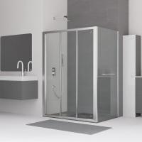 Душевой уголок RGW CL-40 (CL-11 + Z-050-1) прямоугольный  120* 90*185 04094029-011 профиль Хром стекло Прозрачное 4 мм RGW