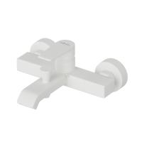 Смеситель для ванны и душа однорычажный в комплекте с ручным душем и держателем, длина шланга 1500 мм NAUTIC-VM-BIO белый матовый ручка  белый матовый Cezares