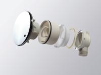 Поддон акриловый, ассиметричный радиальный, R-550 TRAY-A-RH-120/80-550-15-W-R 1200x800x150 Cezares