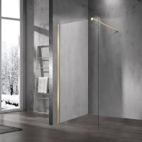 Душевые перегородки Walk-In    VSW-1H100CLG 1000х2000 цвет матовый золотой стекло прозрачное Vincea