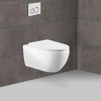 Унитаз подвесной безободковый VT1-34 белый 555x365x355 VINCEA